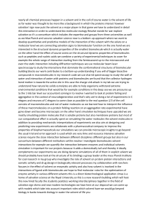 Solvent Interactions in Biomolecular Systems