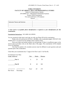 Practice Final Exam: Management Information Systems