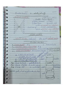 Router Basics & Cisco Config Notes