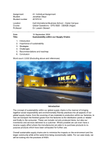 Sustainability in Supply Chains: IKEA Case Study