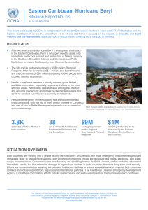 Hurricane Beryl Situation Report: Eastern Caribbean