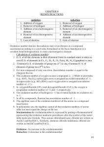 Redox Reactions: Oxidation, Reduction, Balancing