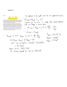 Thermal Expansion & Tension Problem