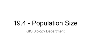 Population Size & Growth: Biology Presentation