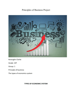 Business Project: Economic Systems & Stakeholders