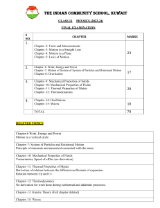 CLASS 11  PHY [ FINAL EXAM] QP Pattern and syllabus (1)