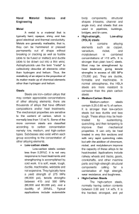 Naval Material Science and Engineering