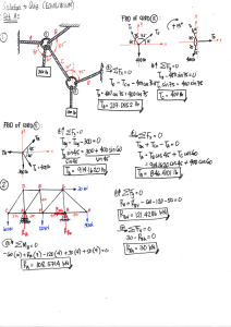 Equilibrium Quiz Solution: Statics & Force Analysis