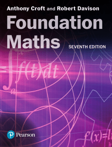 Foundation maths