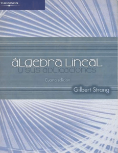 Álgebra Lineal y sus Aplicaciones, 4a Edición