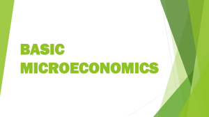 Basic Microeconomics Concepts