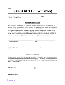 Do Not Resuscitate