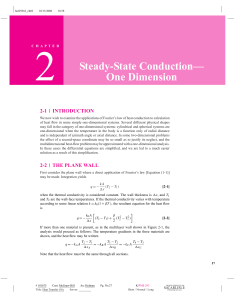 Steady-State Heat Conduction: One Dimension