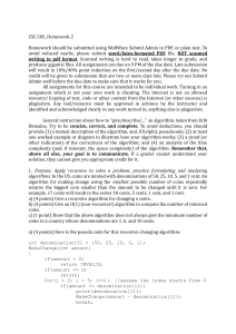 CSC 505 Homework 2: Algorithms & Recursion