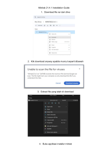 Panduan Pemasangan Minitab 21.4.1