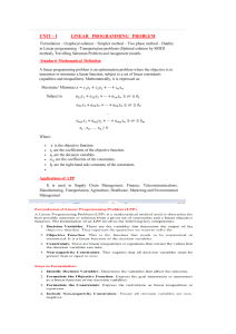 Linear Programming Problem: Definition & Formulation