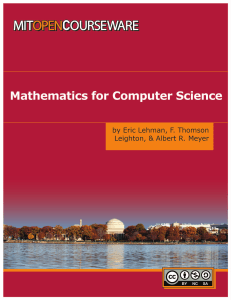 Mathematics for Computer Science Textbook