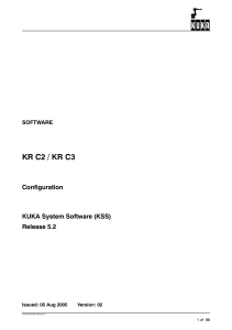 KUKA KR C2/C3 Configuration Manual KSS 5.2