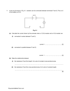 Physics Exam: Electrical Circuits