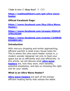 Ultra Wave Heater: Efficient Heating Solution