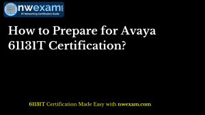 Avaya 61131T Certification Prep Guide