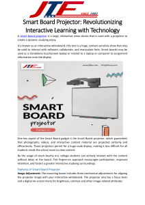 Smart Board Projector Revolutionizing Interactive Learning with Technology