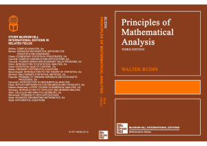 Walter Rudin - Principles of mathematical analysis-McGraw-Hill (1976)