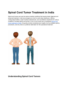 Spinal Cord Tumor Treatment in India