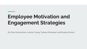 Employee Motivation & Engagement Strategies