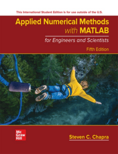 Applied Numerical Methods with MATLAB Textbook