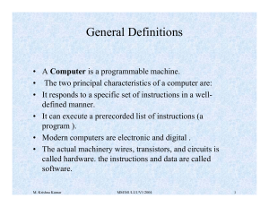 Computer Definitions: Hardware, Software, and Types