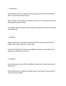 Platform Non-Functional Requirements