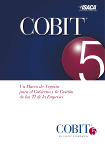 COBIT 5: Marco de Gobierno y Gestión de TI