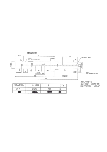 BSL-RB40 Bottom Shaft Technical Drawing