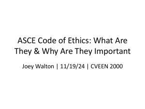 ASCE Code of Ethics: Importance & Guidelines