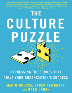 The Culture Puzzle: Understanding Organizational Culture