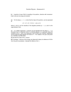 Particle Physics Homework: Lorentz, Decay, Baryons