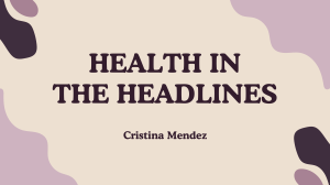 Health in the Headlines Presentation