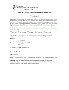 Quantitative Methods in Economics Tutorial: Regression Analysis