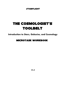 Cosmology Workbook: Stars, Galaxies, Calculations