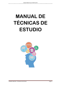 Manual de Técnicas de Estudio