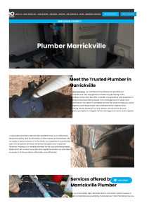 Plumber Marrickville