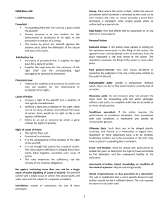 Remedial Law: Civil Procedure Key Concepts