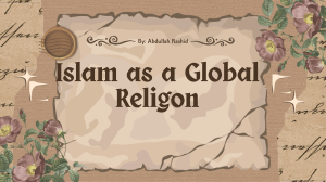 Islam as a Global Religon