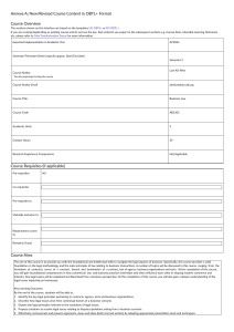 Business Law Course Syllabus