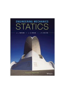 Engineering Mechanics: Statics Textbook