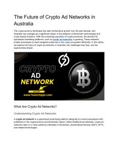 Crypto Ad Networks in Australia: Future Trends & Challenges