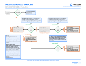 ASME Weld Sampling Flowchart