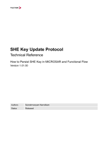 Vector Crypto SHE KeyUpdate