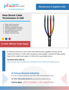 Heat Shrink Cable Termination in UAE